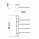 Купить WK Держатель д/полотенец 4-й поворотный (короткий), хром в магазине 1stСантехника от производителя Wasser Kraft