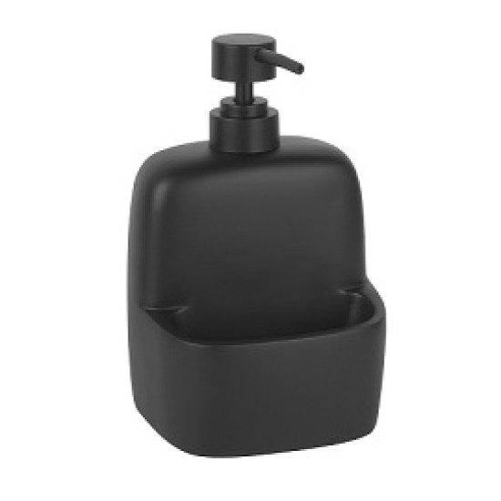 Купить WK Дозатор с емкостью для губки, черный в магазине 1stСантехника от производителя Wasser Kraft