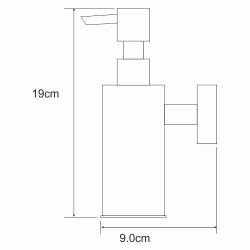 WK Дозатор для жидкого мыла металлический, антивандальный, хром