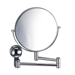 WK Зеркало-гармошка косметическое двухстороннее латунь