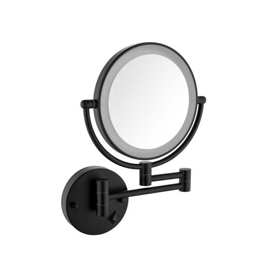 Купить Timo Saona Зеркало с подсветкой двухстороннее, черное матовое в магазине 1stСантехника от производителя Timo