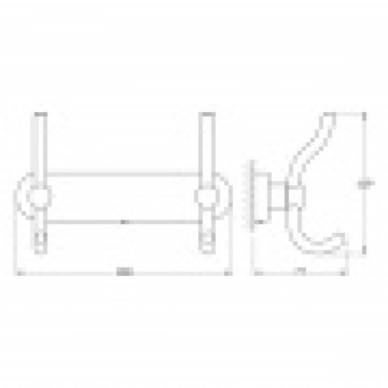 Купить ARTWELLE HARMONIE Планка с двумя крючками-вешалками, хром в магазине 1stСантехника от производителя FBS