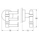 Купить ARTWELLE HARMONIE Крючок поворотный тройной, хром в магазине 1stСантехника от производителя FBS