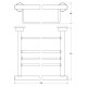 Купить FBS NOSTALGY Полка для полотенец 60 см в магазине 1stСантехника от производителя FBS