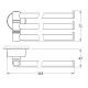 Купить FBS NOSTALGY Держатель полотенец поворотный 3-й 37 см латунь в магазине 1stСантехника от производителя FBS