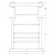 Купить FBS NOSTALGY Полка для полотенец 50 см в магазине 1stСантехника от производителя FBS