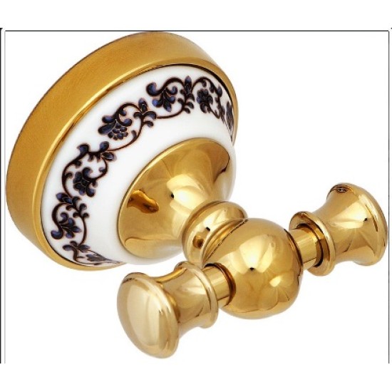 Купить FIXSEN Bogema Gold Крючок двойной, золото в магазине 1stСантехника от производителя Fixsen