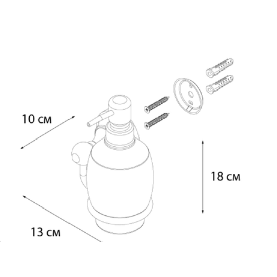 Купить FIXSEN Bogema Gold Дозатор д/жидкого мыла керамический, золото в магазине 1stСантехника от производителя Fixsen