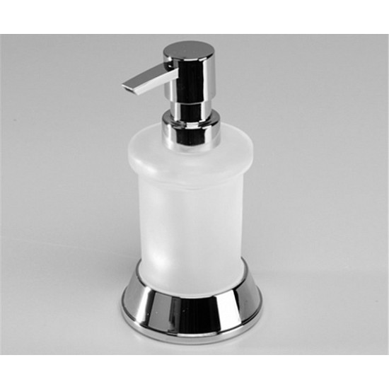 Купить WK 2400 Дозатор для жидкого мыла настольный, матовое стекло в магазине 1stСантехника от производителя Wasser Kraft