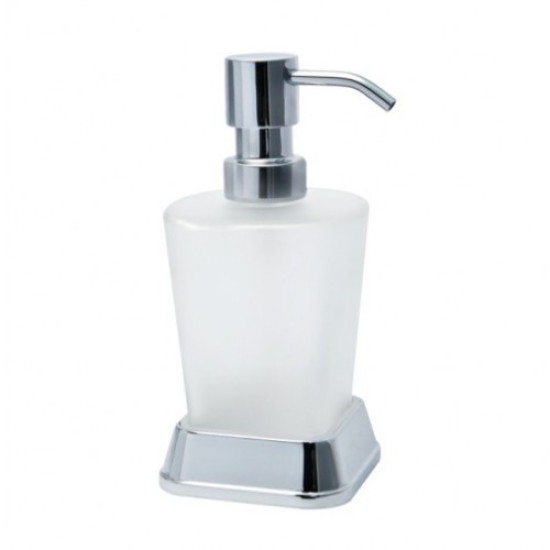 Купить WK 5400 Дозатор для жидкого мыла настольный матовое стекло, хром в магазине 1stСантехника от производителя Wasser Kraft