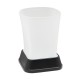 Купить WK 5400 Стакан для зубных щеток матовое стекло, черный матовый в магазине 1stСантехника от производителя Wasser Kraft