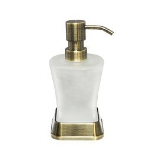 Купить WK 5500 Дозатор для жидкого мыла настольный матовое стекло, светлая бронза в магазине 1stСантехника от производителя Wasser Kraft