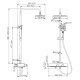 Купить WK Thermo Душевая система с термостатом, квадрат, хром/белый в магазине 1stСантехника от производителя Wasser Kraft