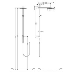 HANSGROHE Raindance Connect Showerpipe душевая система, хром