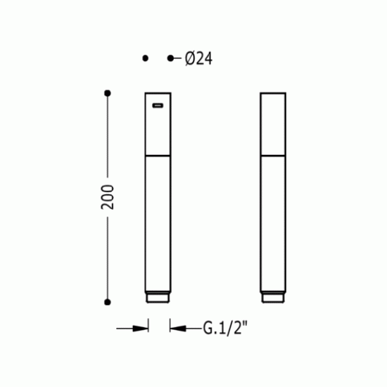 Купить Tres Showers Гигиеническая лейка без запора, хром в магазине 1stСантехника от производителя Tres