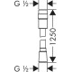 Купить HANSGROHE Isiflex шланг для душа 125 см. с регулировкой напора воды в магазине 1stСантехника от производителя Hansgrohe