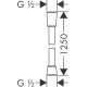 Купить HANSGROHE Isiflex шланг для душа 125 см., хром в магазине 1stСантехника от производителя Hansgrohe