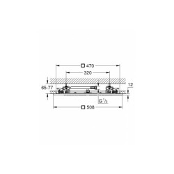 GROHE Rainshower F-series потолочный душ 50/50 см.