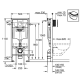 Купить GROHE Solido инсталляция д/унитаза 3 в 1, кнопка квадрат черная. КОМПЛЕКТ. в магазине 1stСантехника от производителя Grohe
