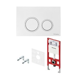 TECEspring R КОМПЛЕКТ Инсталляция для унитаза с клавишей смыва, белая глянцевая