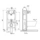 Купить OLI Expert Evo Инсталляция отдельностоящая для унитаза узкая 82/40 см., механическая в магазине 1stСантехника от производителя OLI