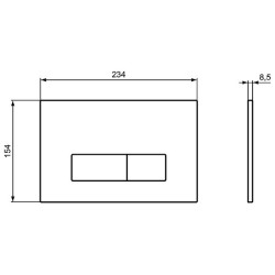 IDEAL STANDARD OLEAS Клавиша смыва, черная