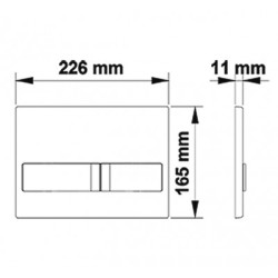 BERGES Novum Кнопка смыва L4 40014 soft touch, белая матовая