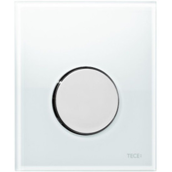 Купить TECE loop Urinal клавиша для писсуара, стекло белое, клавиша хром глянцевый в магазине 1stСантехника от производителя Tece