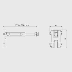 Jomo Tech для инсталяции монтажные уголки длинна 175-300.