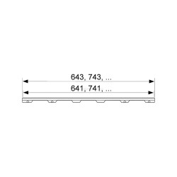 TECE Основа для плитки plate II, 1200 мм