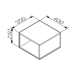 AM.PM Func Ниша для хранения  40/35/25 см., белая матовая