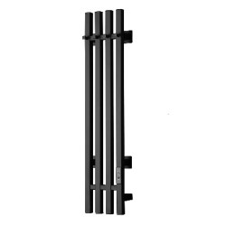 Trugor ПЭК сп Вектор ВГП 4 вставки  полотенцесушитель 120/15 см, квадрат, черный