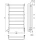 Купить Terminus Полотенцесушитель Евромикс Квадро 53/85 см., хром в магазине 1stСантехника от производителя Terminus