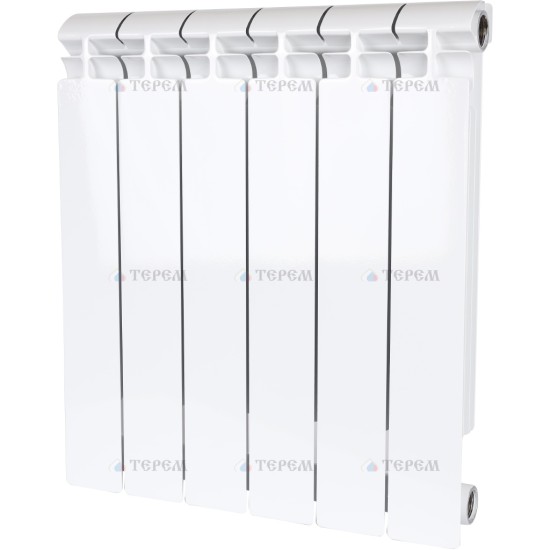 Купить STOUT ALPHA 500 Радиатор биметаллический 6 секций боковой, белый 8 см. в магазине 1stСантехника от производителя Terem
