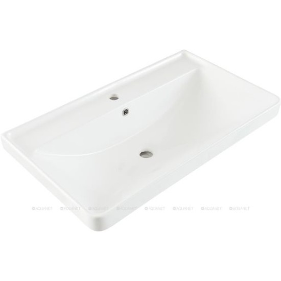 Купить Aquanet Ирис раковина мебельная 80 см, керамика, белая (тумба 308334) в магазине 1stСантехника от производителя Aquanet