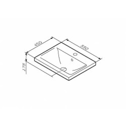 AM.PM X-Joy Раковина 55 см. мебельная, белая