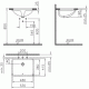 Купить Vitra S50 Раковина врезная под столешню 53/48х42/36 см., квадратная в магазине 1stСантехника от производителя Vitra