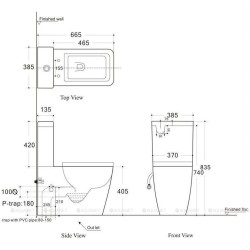 Aquanet TAVR BL-103N-TPT Унитаз напольный  сиденьем микролифт, безободковый