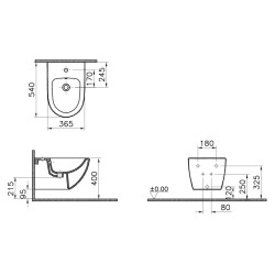 Vitra Sento унитаз подвесной безободковый (сидение 130-003-009)