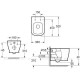 Купить Aquanet GENESIS IMEX CT10150 Унитаз подвесной, сиденьем микролифт, безободковый в магазине 1stСантехника от производителя Aquanet