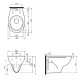 Купить Ifo Fargen подвесной унитаз без сидения в магазине 1stСантехника от производителя Ifo