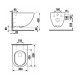 Купить LAUFEN Basal Унитаз подвесной безободковый с сидением микролифт, белый в магазине 1stСантехника от производителя Laufen