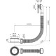Купить Alcaplast Слив-перелив для раковины, пластик, хром в магазине 1stСантехника от производителя Alcaplast