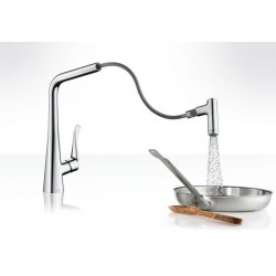 HANSGROHE Metris смеситель для кухни с вытяжным изливом, хром