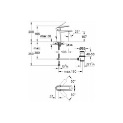 GROHE Allure Brilliant cмеситель для раковины, хром