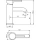 Купить DAMIXA Scandinavian Pure Cмеситель для раковины, хром в магазине 1stСантехника от производителя Damixa
