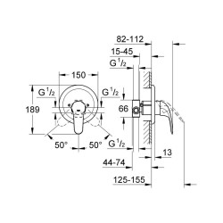 GROHE Euroeco встраиваемый смеситель для душа КОМПЛЕКТ