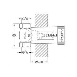 GROHE механизм скрытого вентиля 1/2 шпиндель