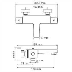 WK Thermo АIme Термостат для ванны, хром