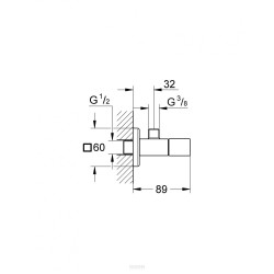 GROHE Universal Cube угловой вентиль универсальный 3/8